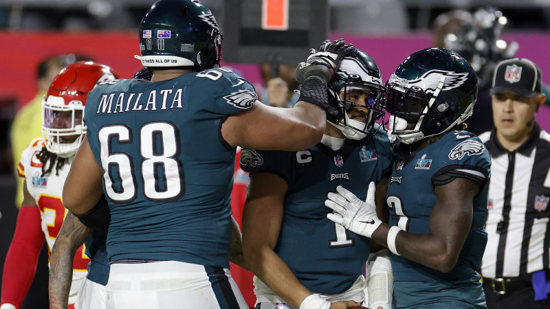 Super Bowl LVII: Jordan Mailata adds to glowing reputation with strong  showing for Philadelphia Eagles