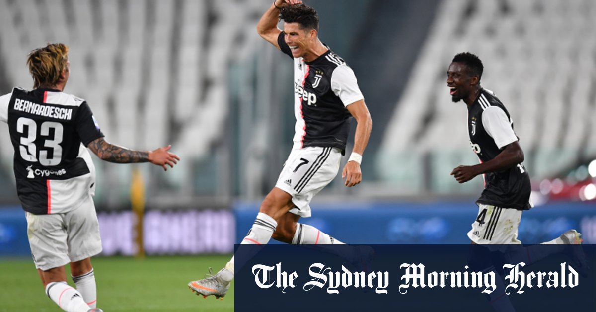 Serie A 2019 20 Cristiano Ronaldo Trumps Sarri Ball As Juventus Beat Sampdoria To Win Scudetto