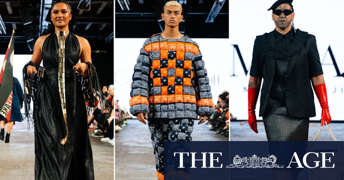 Protest, piupiu and politicians: Maori fashion designers bring the joy