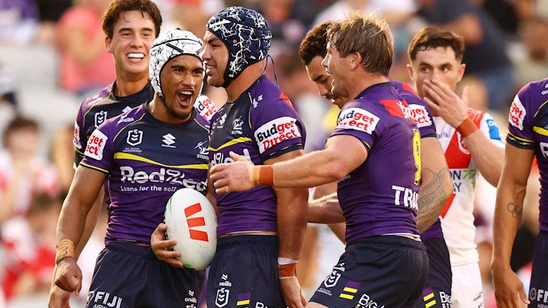 The Dragons were right in the contest. Then the Storm scored five tries in 18 minutes