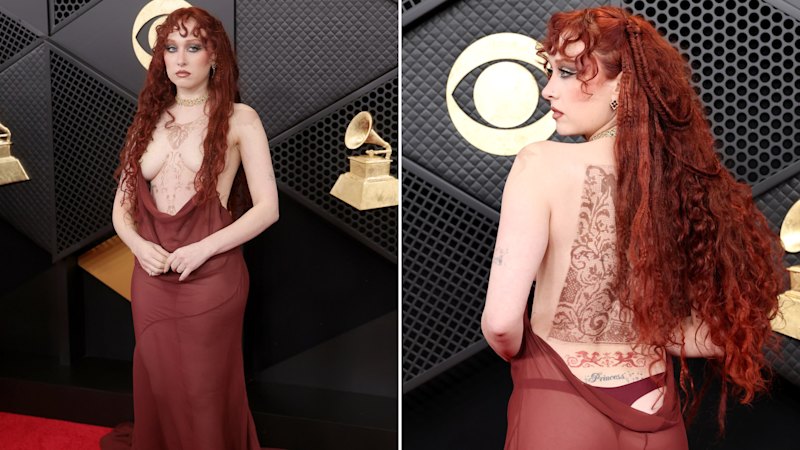 Chappell Roan shocks in ‘pierced’ dress as Grammys play it safe