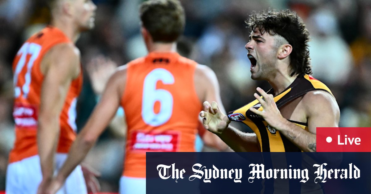 GWS Giants vs Hawthorn Hawks AFL LIVE: Hawks, Giants fight to keep season alive; Ablett backs Suns to win final
