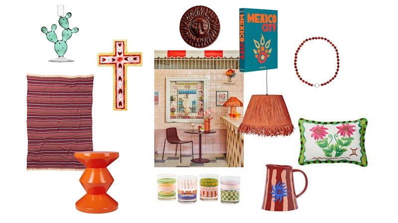 Banish beige by drenching your home in Mexican inspired homewares