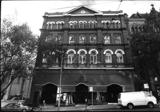 Georges department store, Collins Street entrance, in 1986.