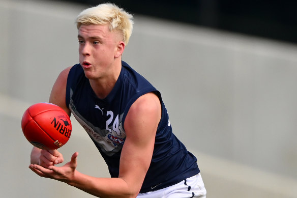 Nate Caddy is one of the most promising forwards in this year’s draft crop.