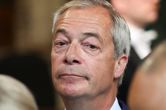 Il leader riformista Nigel Farage: 
