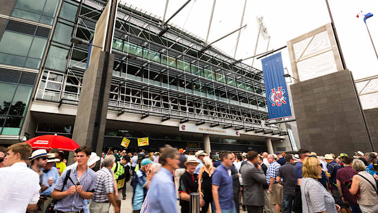 Crowds at the 2016 Boxing  Day Test. 