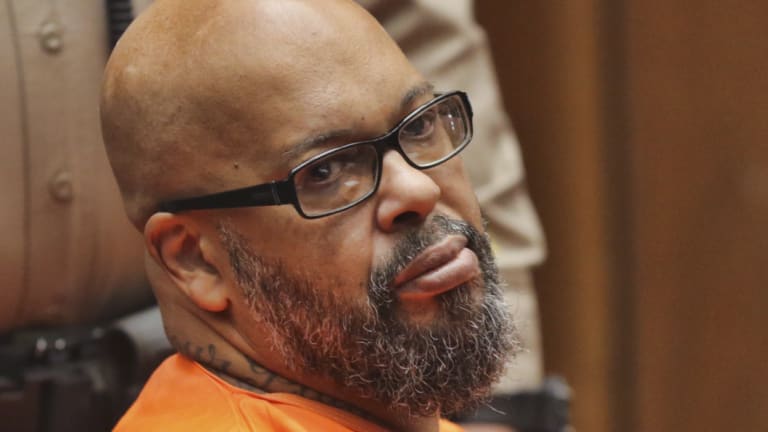 Former rap mogul Marion "Suge" Knight in court in Los Angeles on Thursday.