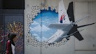 A mural in Kuala Lumpur marks missing Malaysia Airlines flight 370.