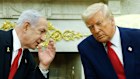 Israeli Prime Minister Benjamin Netanyahu with Donald Trump in the Oval Office in April.