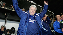 Kevin Keegan salutes the crowd in 2008.