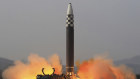 A 2022 photo of a test launch of a North Korean ICBM.