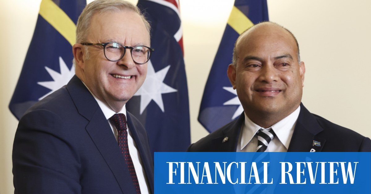 Albanese blocks China with $140m Nauru deal