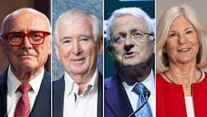 Allan Fels (left) has rejected calls to scrap the two strikes rule. Directors such as Neil Chatfield (Aristrocrat), Michael Chaney (Wesfarmers) and Kathleen Conlon (Pilbara Minerals) have weighed in on the future of the rule.