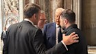 Ukraine’s President Volodymyr Zelensky meets with French President Emmanuel Macron, British Prime Minister Keir Starmer and Donald Trump.
