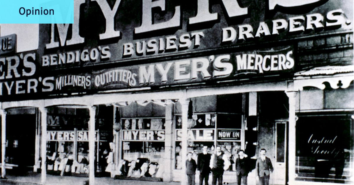 My grandfather built Myer from nothing. The bile of this debate harms all of us