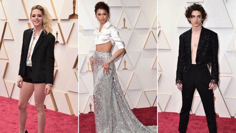 Oscars 2022 red carpet The black tie returns on the red carpet fashion