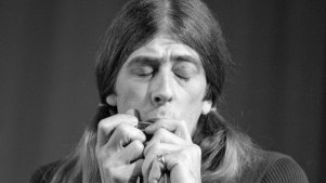 British Blues pioneer John Mayall performs with this band the Bluesbreakers at the Deutsche Museum in Munich in1970. 