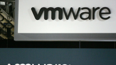 VMware signage.