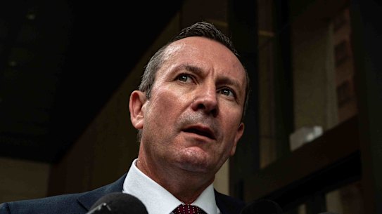 WA Premier Mark McGowan arrives at the Federal Court of Australia on March 07, 2022. Photo: Flavio Brancaleone/The Sydney Morning Herald