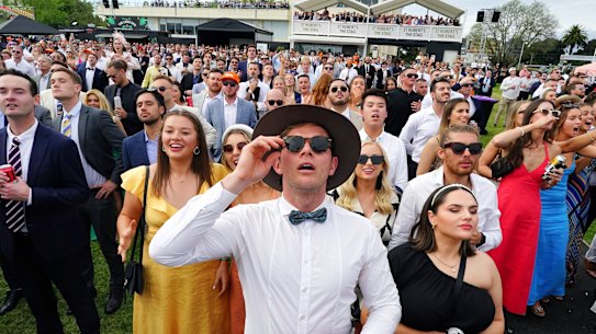 A bumper crowd was on hand for Saturday’s Caulfield Cup.