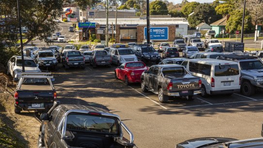 Ringwood railway station car park in suburban Mellbourne. One of the projects promised funding in 2019, still to be upgraded.