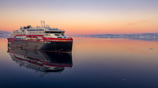 Hurtigruten's MS Roald Amundsen is a battery-diesel hybrid ship designed for polar exploration.