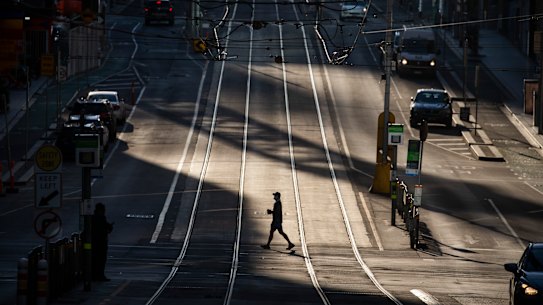 Melbourne’s CBD was almost deserted during last year’s lockdowns.