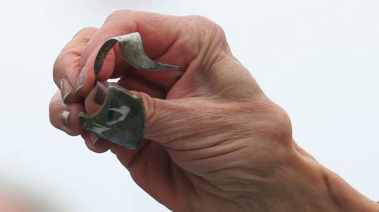 Shrapnel propelled by a faulty Takata airbag, seen here in a file picture.