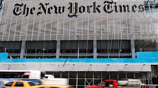 The New York Times Building in New York.