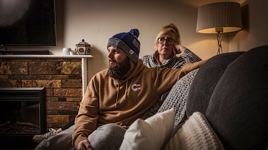 Luke contracted COVID-19 from his mother Sally after she caught it at her workplace. 