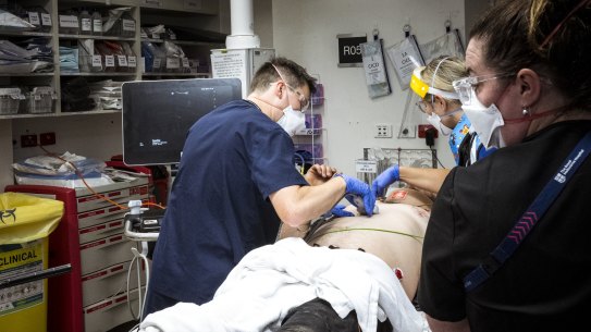 Emergency departments are under great   strain.