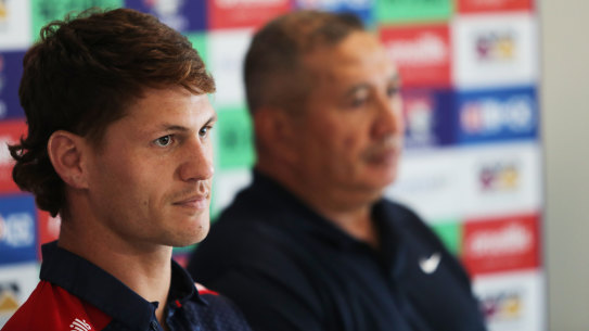 Kalyn Ponga with father Andre.