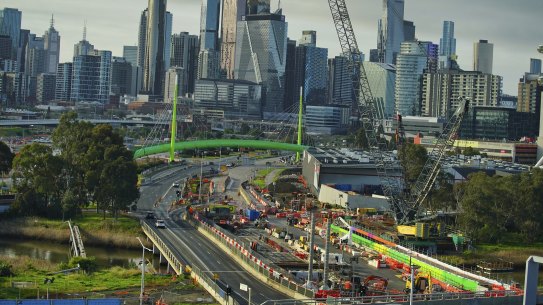 The state government says the West Gate Tunnel – connecting the West Gate Freeway in Yarraville to CityLink in Docklands – is on track to open next year.