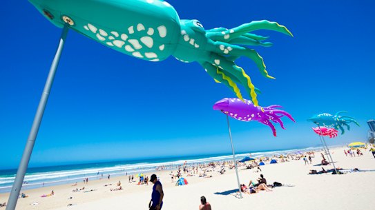 The weather bureau said a refreshing sea breeze would be the 'only saving grace' as the heatwave set in.