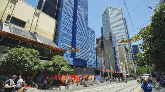 The Melbourne Walk development on Bourke Street Mall.