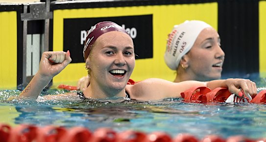 Ariarne Titmus set a 400 freestyle world record.