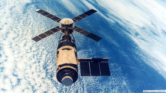 Skylab in 1979, at the end of its mission.