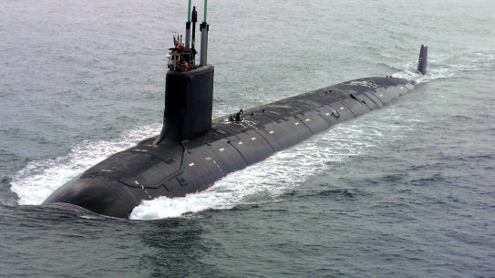 Australia plans to build nuclear-powered submarines like the American Virginia-class boats.