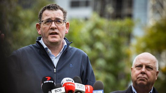 Victorian Premier Daniel Andrews on Saturday.