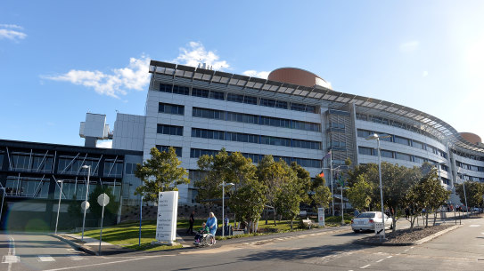 Fifteen ambulances were lined up outside Brisbane's Princess Alexandra Hospital on Monday night. 