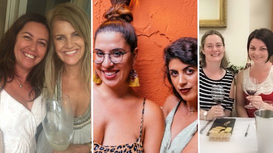 Trish Murray and Jaque Bannerman. Justine Eltakchi and Dilara Earle. Antoinette Mullins and Samantha Ferres.