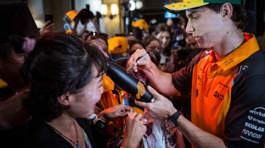 Australian Formula 1 superstar Oscar Piastri takes greeting fans in his stride just days out from his home grand prix.