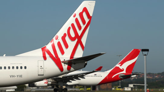 Qantas and Virgin have very different views on government support. 