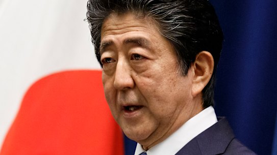 Health concerns: Japanese Prime Minister Shinzo Abe. 