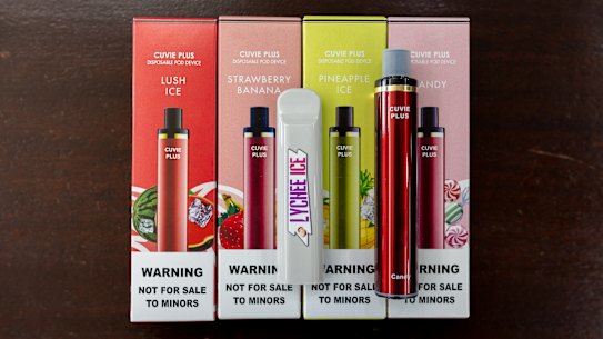 Colourful, flavoured vapes are being procured and used by teenagers.