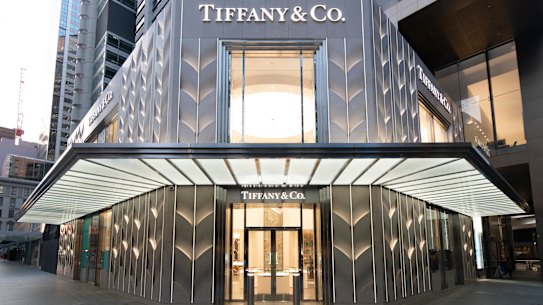 Tiffany & Co's new flagship store at 175 Pitt Street. 