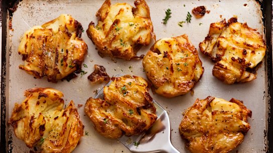 RecipeTin Eats’ crispy smashed potatoes.