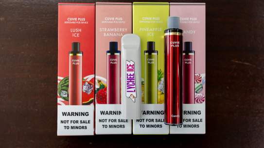 Colourful, flavoured vapes are being procured and used by teenagers.