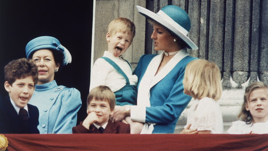Diana with her son Harry in 1998